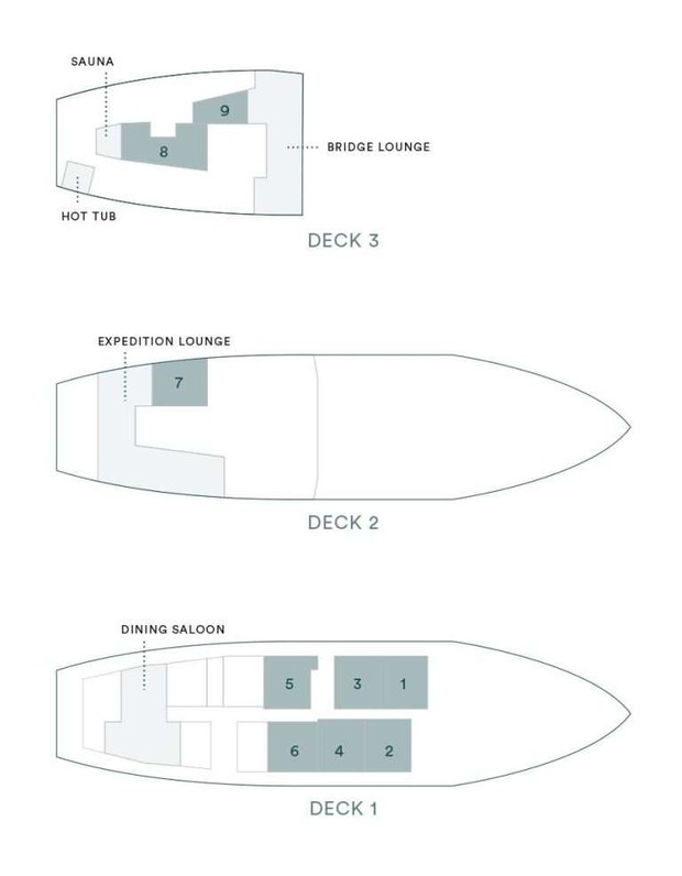 Cabin layout for Vikingfjord