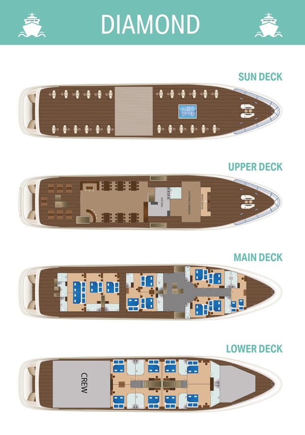 Cabin layout for Diamond