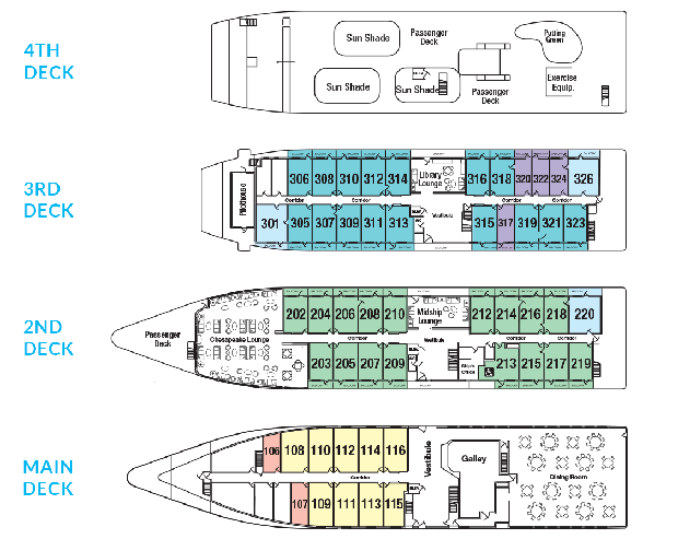Cabin layout for Independence