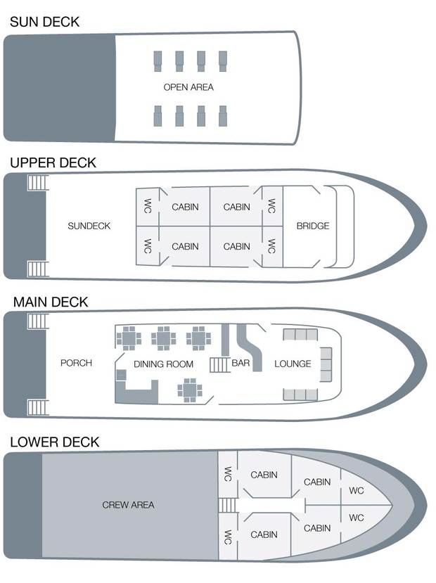 Cabin layout for Estrella Del Mar