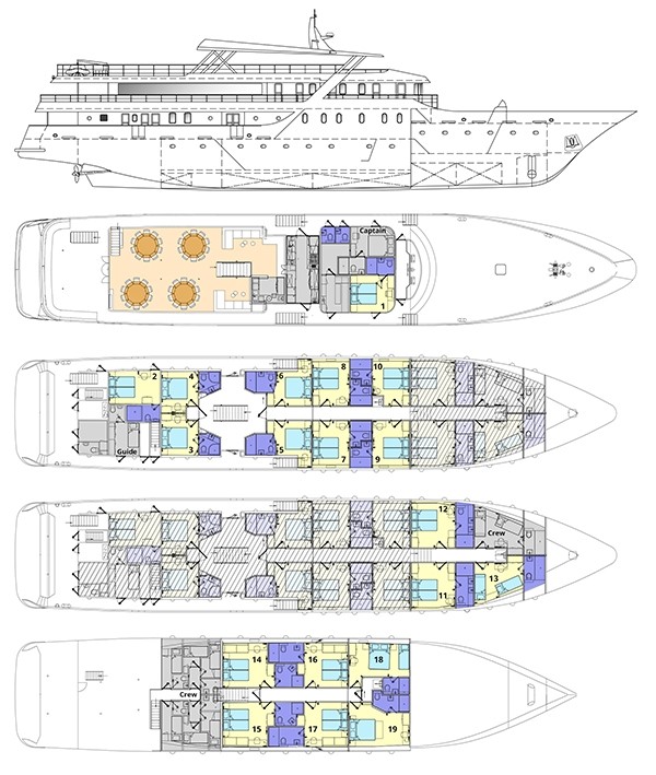 Cabin layout for Nautilus
