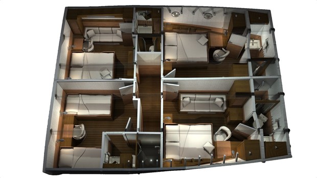 Cabin layout for Drenec
