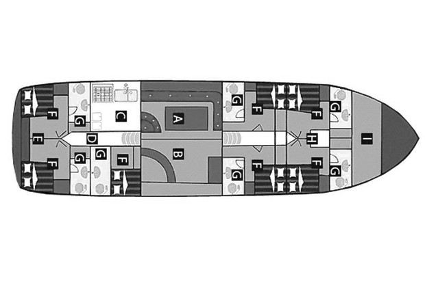 Cabin layout for Hande