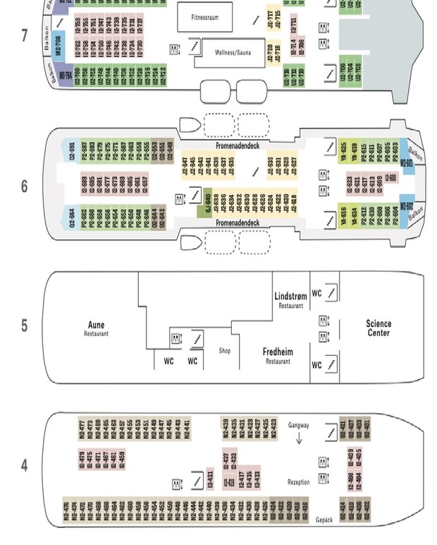 Cabin layout for Maud
