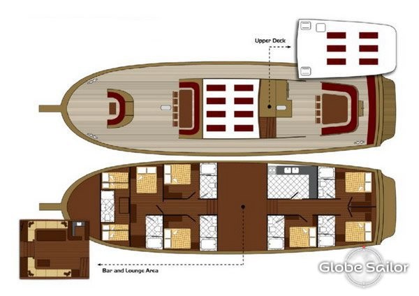 Cabin layout for Tersane IV