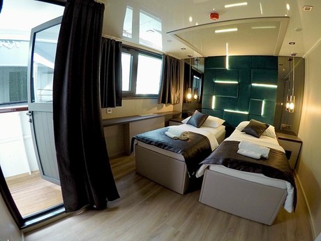 Upper Deck VIP Cabin with balcony