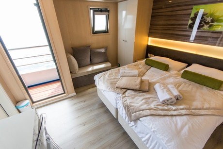 VIP upper deck cabin with balcony