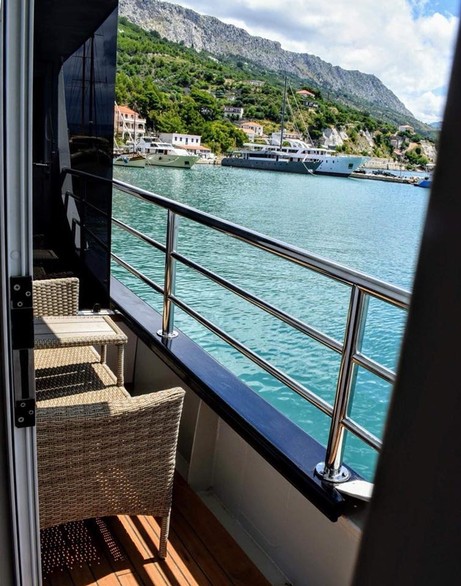 VIP balcony cabin on Ave Maria