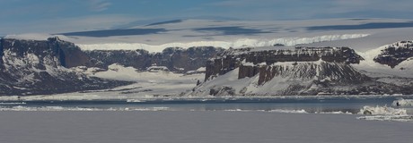 James Ross Island in the Weddell Sea. Ponant Antarctic cruise with The Small Cruise Ship Collection